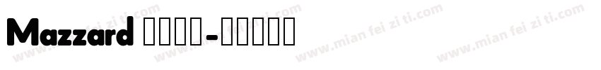 Mazzard 字体下载字体转换